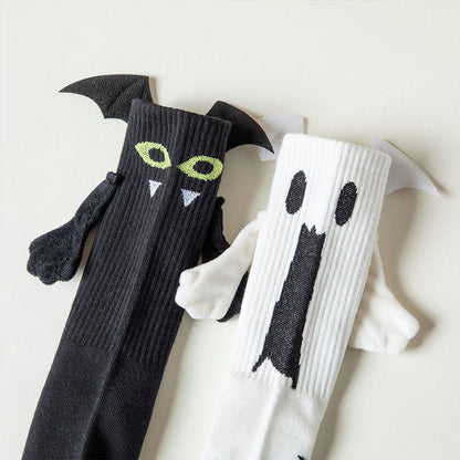 Plus Size Ghost Magnetic Attraction Quarter Socks(2 Pairs) - image 11