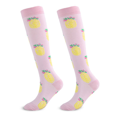 Animal Fruit Knee High Compression Socks(6 Pairs)
