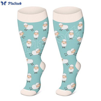 Plus Size Bear Penguin Compression Socks