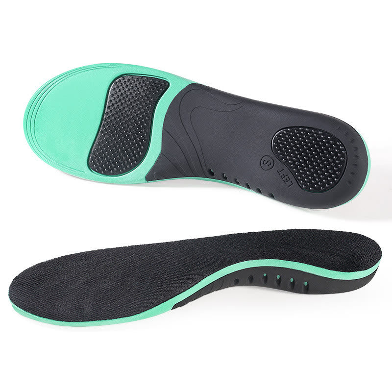 Plus Size Shock Absorption Shoe Insoles - Black - EU44-46(US10-12) - image 1