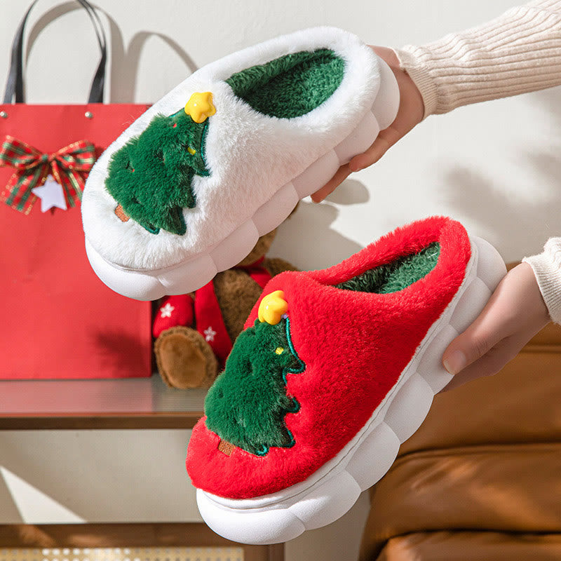 Plus Size Christmas Tree Slippers - image 5