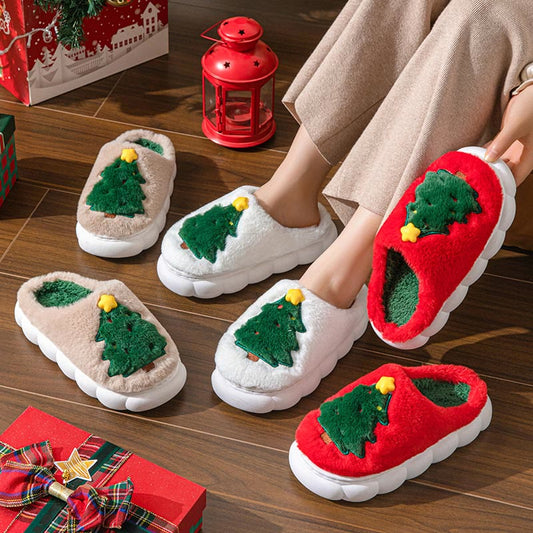 Plus Size Christmas Tree Slippers - image 1