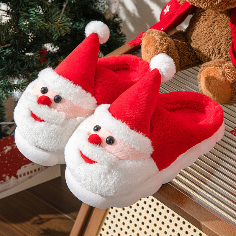 Plus Size Santa Claus Slippers - Red - EU44-45(US10-11) - image 4