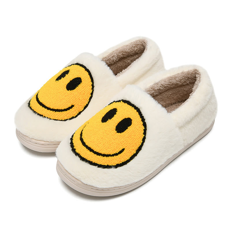 Plus Size Colorful Smiley Face Slippers - Yellow - EU50-51(US15-16) - image 11