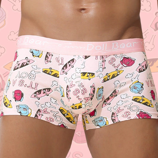 Plus Size Pink Series Boxer Briefs(4 Packs)
