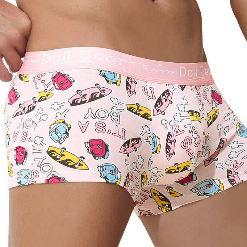 Plus Size Pink Series Boxer Briefs(4 Packs) - image 1