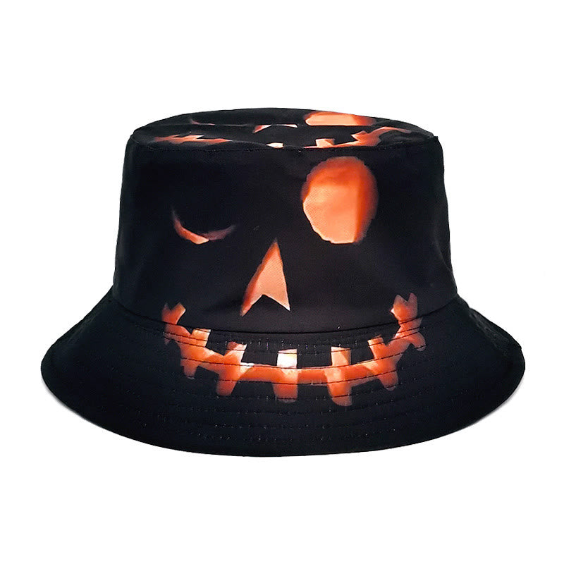 Plus Size Halloween Pumpkin Bucket Hat