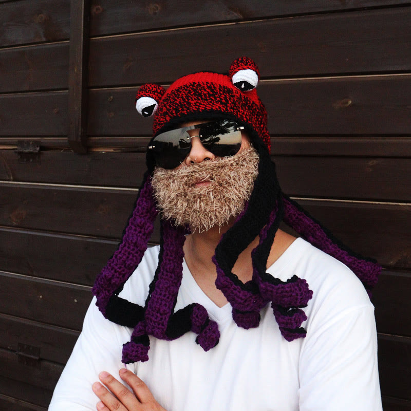 Plus Size Colorful Octopus Tentacle Beanie - image 3
