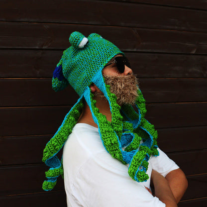 Plus Size Colorful Octopus Tentacle Beanie - image 5