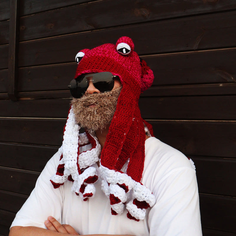 Plus Size Colorful Octopus Tentacle Beanie - image 2