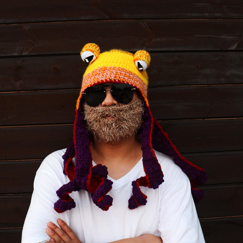 Plus Size Colorful Octopus Tentacle Beanie - image 4