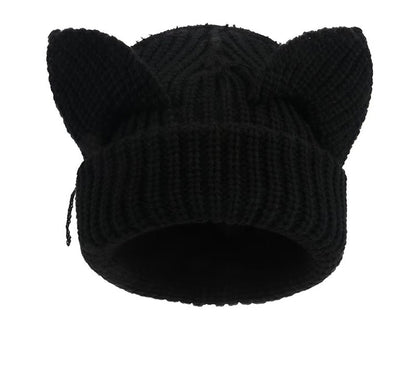 Plus Size Cute Cat Ears Funny Beanie