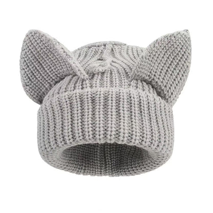 Plus Size Cute Cat Ears Funny Beanie