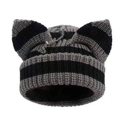 Plus Size Cute Cat Ears Funny Beanie