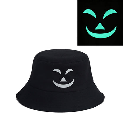 Plus Size noctilucous Horror Expression Bucket Hat - C - One Size - image 3