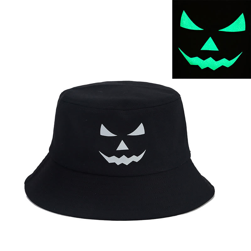 Plus Size noctilucous Horror Expression Bucket Hat - B - One Size - image 1