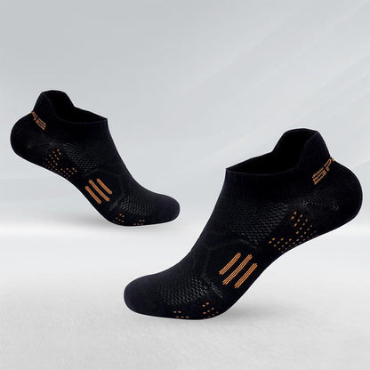 Classic Mesh Ankle Compression Socks(7 Pairs) - Black - EU37-40(US4-7) - image 1