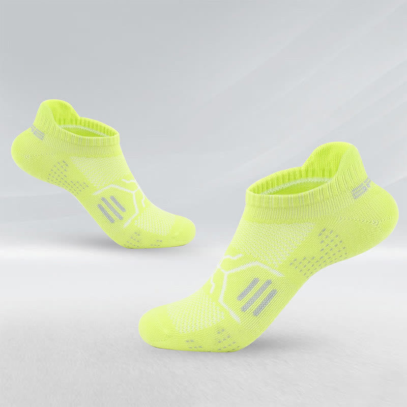 Classic Mesh Ankle Compression Socks(7 Pairs) - Fluorescent Green - EU37-40(US4-7) - image 5