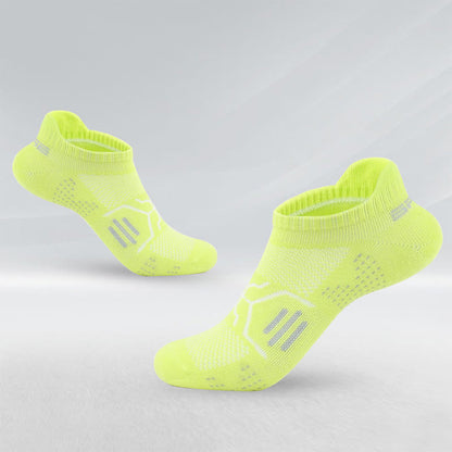 Classic Mesh Ankle Compression Socks(7 Pairs) - Fluorescent Green - EU37-40(US4-7) - image 5