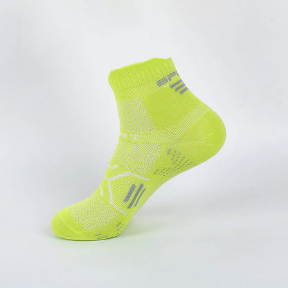 Candy Color Quarter Compression Socks(7 Pairs) - Green - EU37-40(US4-7) - image 6
