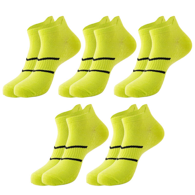 Two Bars Quarter Compression Socks(10 Pairs) - Green - EU39-45(US6-11) - image 11
