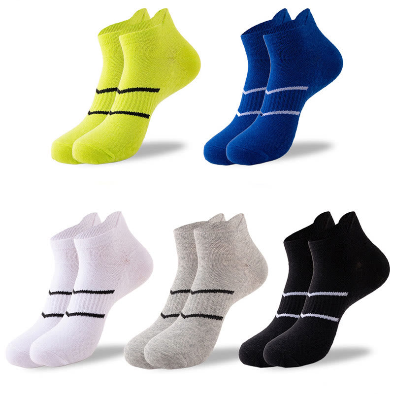 Two Bars Quarter Compression Socks(10 Pairs) - Multicolor*2 - EU39-45(US6-11) - image 9