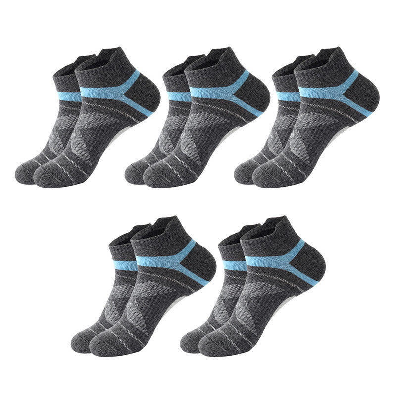 Fashion Design Ankle Compression Socks(10 Pairs) - Dark Grey - EU39-45(US6-11) - image 8