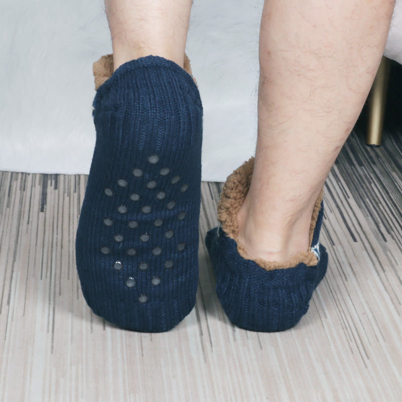 Plus Size Thickened Knitted Home Slipper Socks - image 3