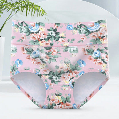 Soft Floral Panty(5 Packs) - Pink - 6XL - image 8