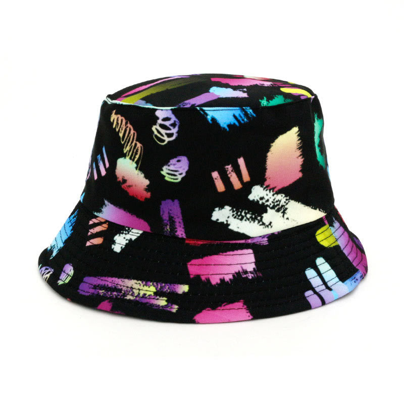 Plus Size Special Printed Bucket Hat