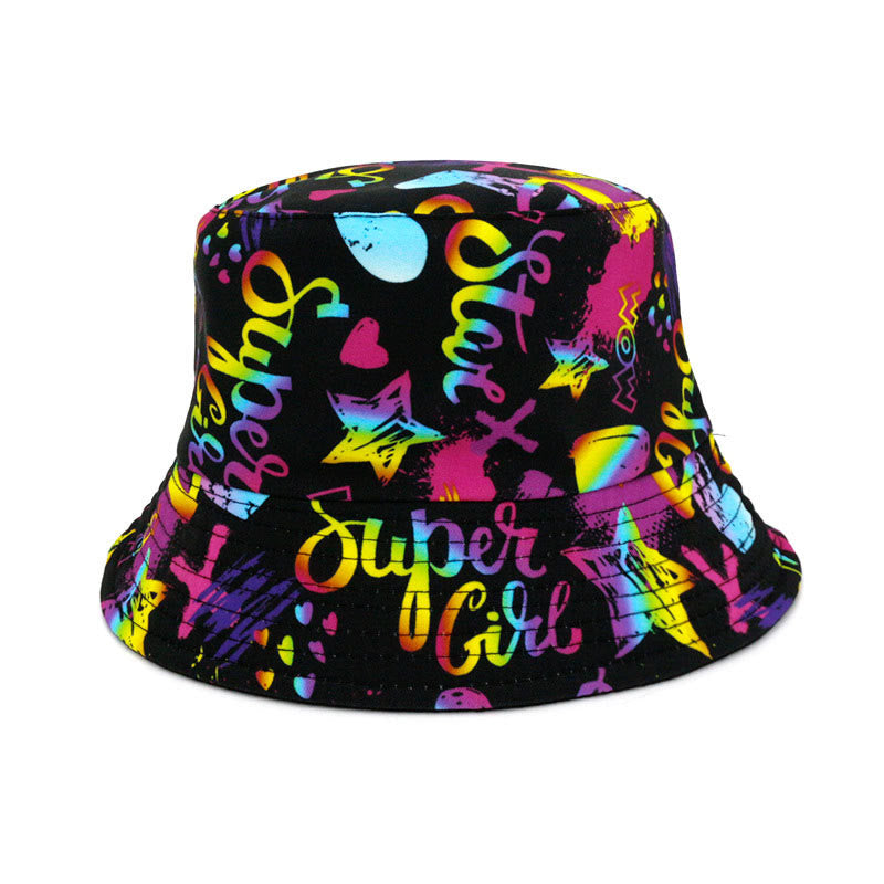 Plus Size Special Printed Bucket Hat