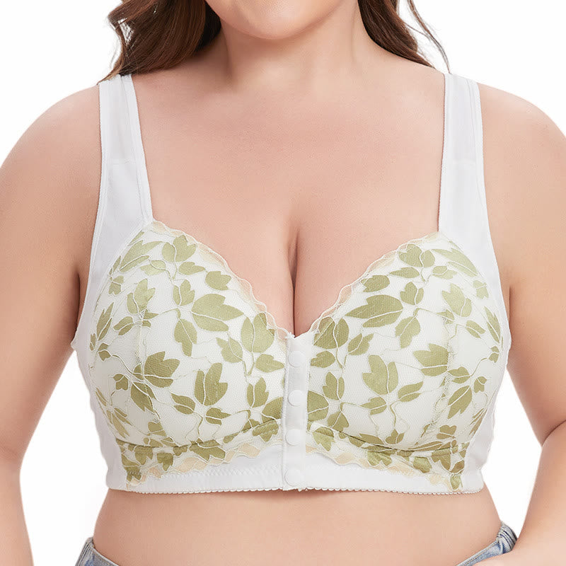 Green Flower Wireless Bra - image 0