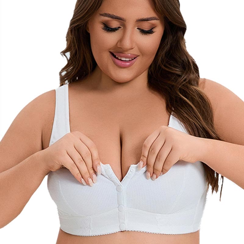 Lace Vest Style Wireless Bra - image 1