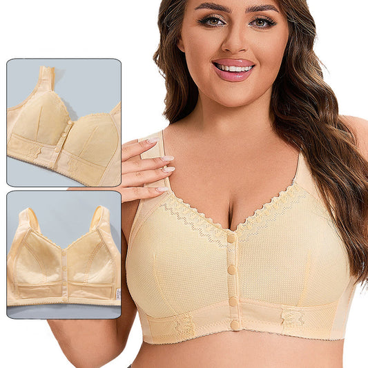 Lace Solid Color Wireless Bra - image 0