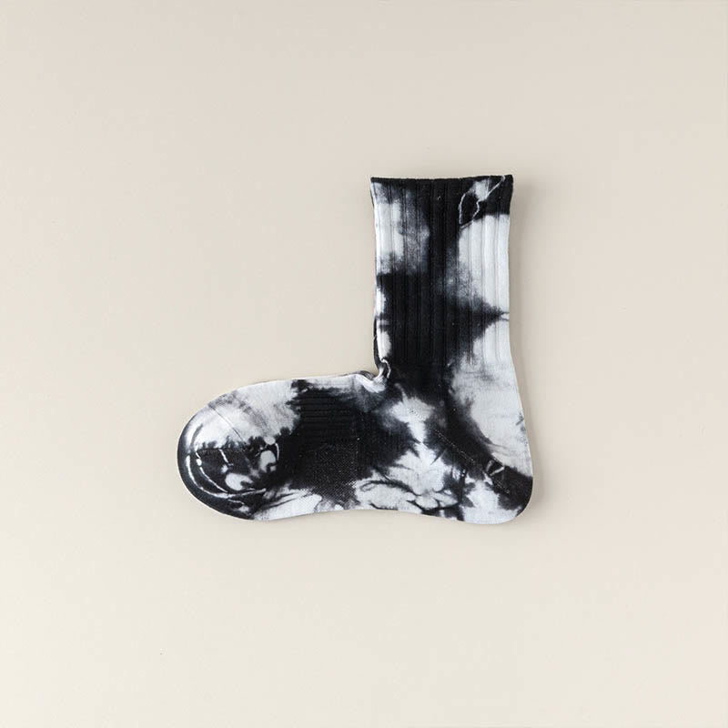 Fashion Tie Dye Quarter Socks(3 Pairs)