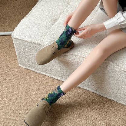 Cute Prints Quarter Socks(5 Pairs) - image 9