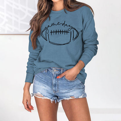 Plus Size Black Game Day Print Sweatshirt - image 18