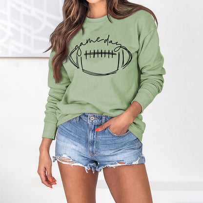 Plus Size Black Game Day Print Sweatshirt - image 16