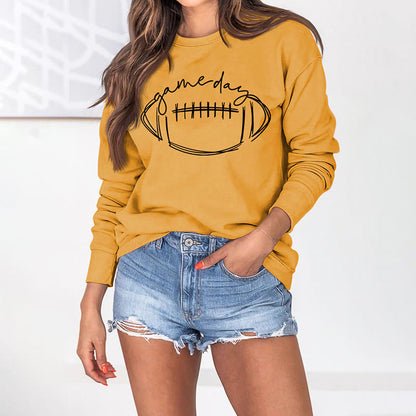 Plus Size Black Game Day Print Sweatshirt - image 12