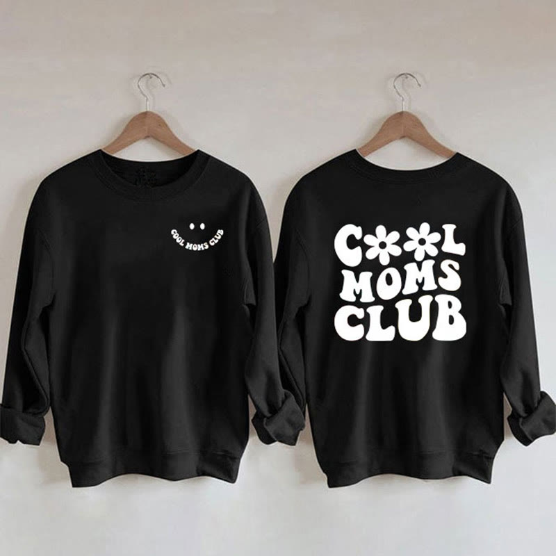 Plus Size Cool Moms Print Sweatshirt - Black - 3XL - image 2