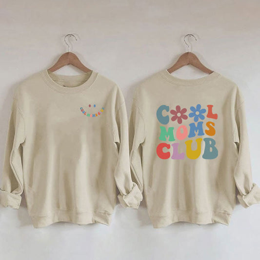 Plus Size Colorful Text Sweatshirt