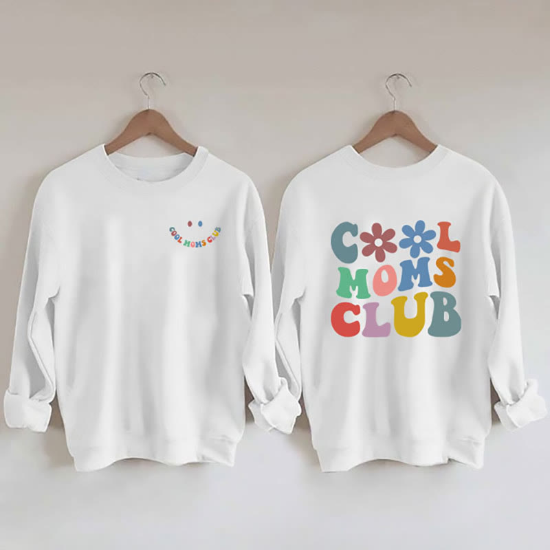 Plus Size Colorful Text Sweatshirt