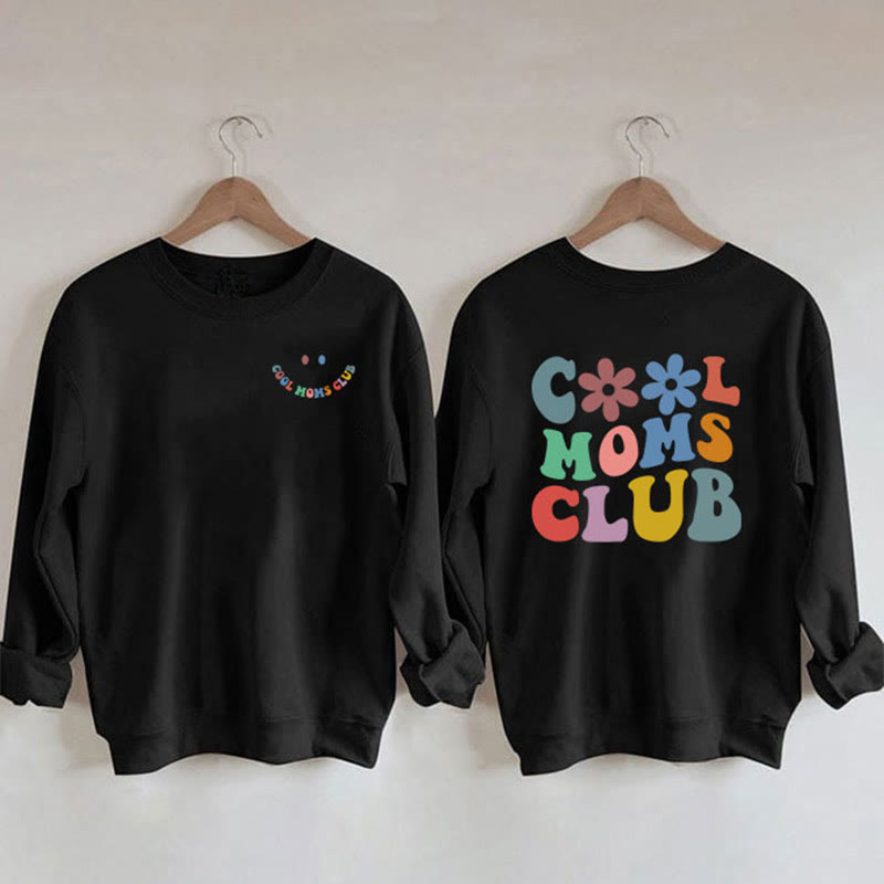 Plus Size Colorful Text Sweatshirt