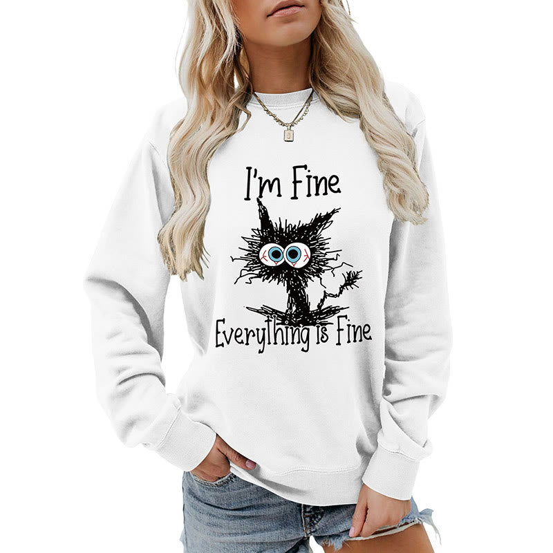 Plus Size Angry Cat Sweatshirt - image 19