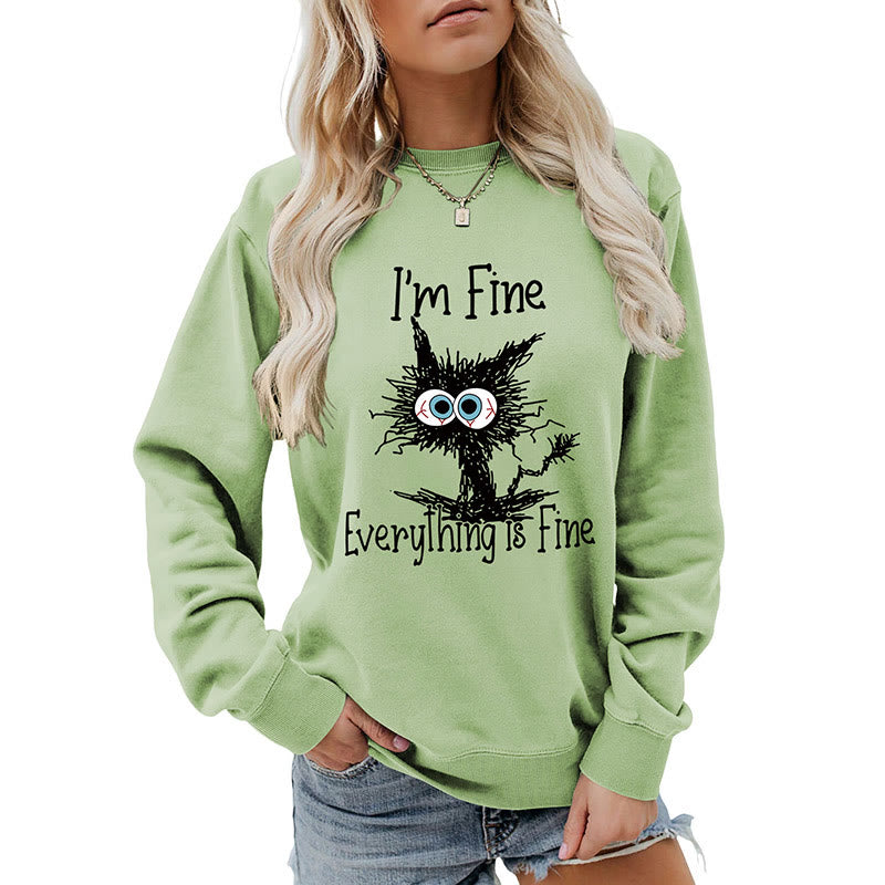 Plus Size Angry Cat Sweatshirt - image 15