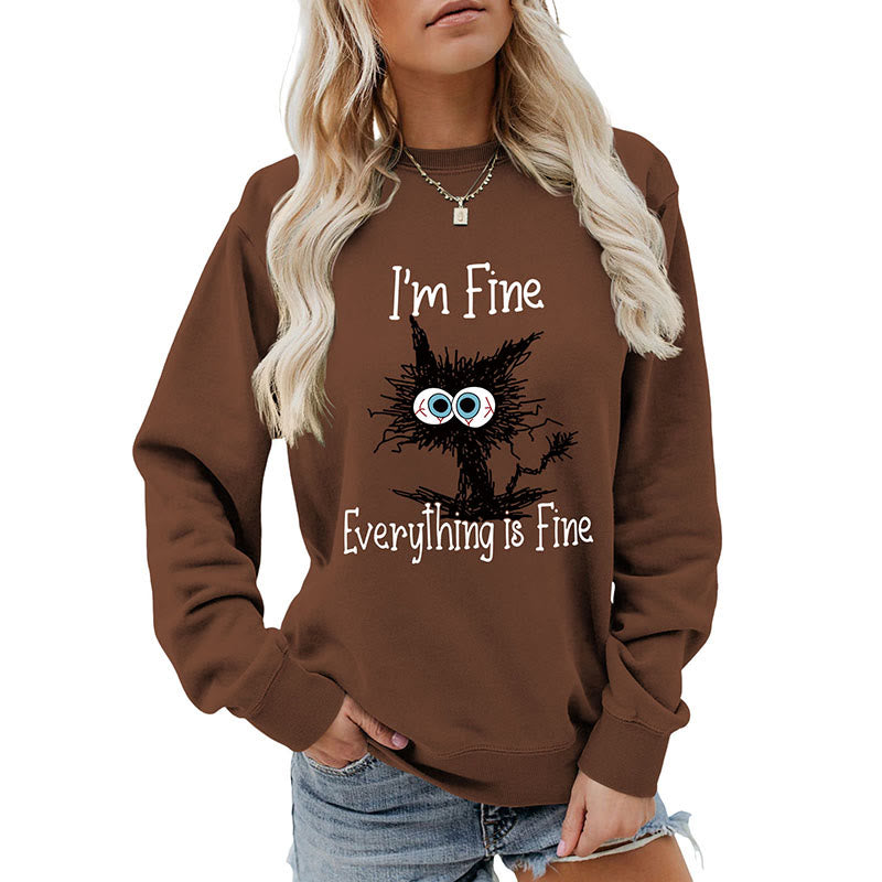 Plus Size Black Cat Sweatshirt - image 11