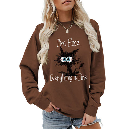 Plus Size Black Cat Sweatshirt - image 12