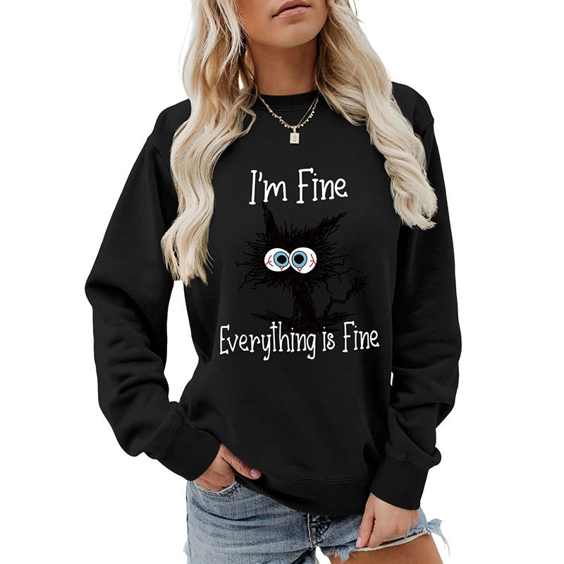 Plus Size Black Cat Sweatshirt - image 16