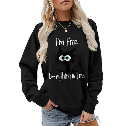 Plus Size Black Cat Sweatshirt - image 16