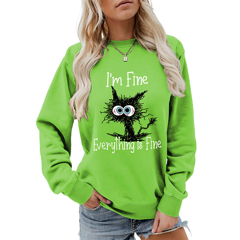 Plus Size Black Cat Sweatshirt - image 13